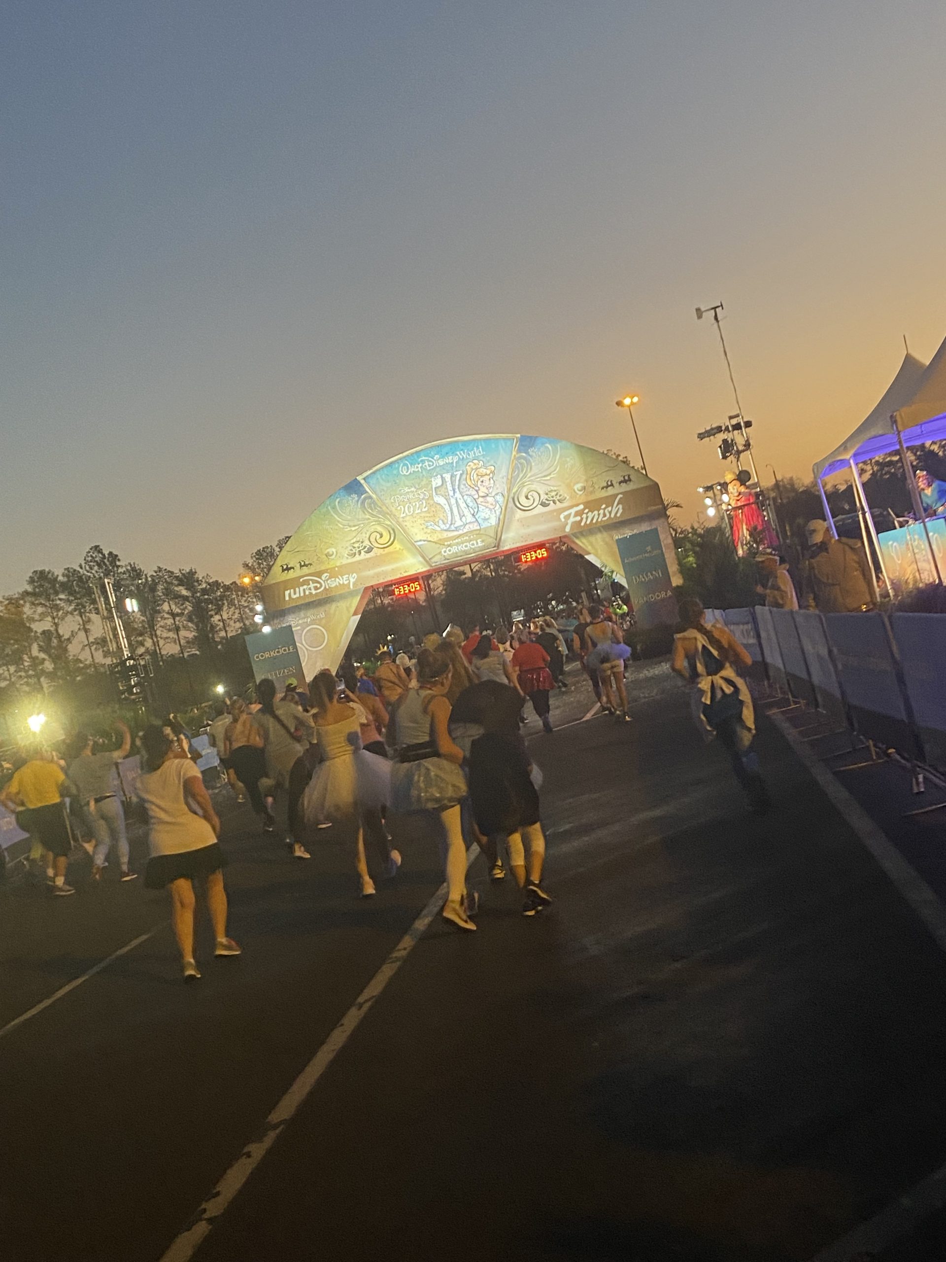 2022 Princess 5K finish line
