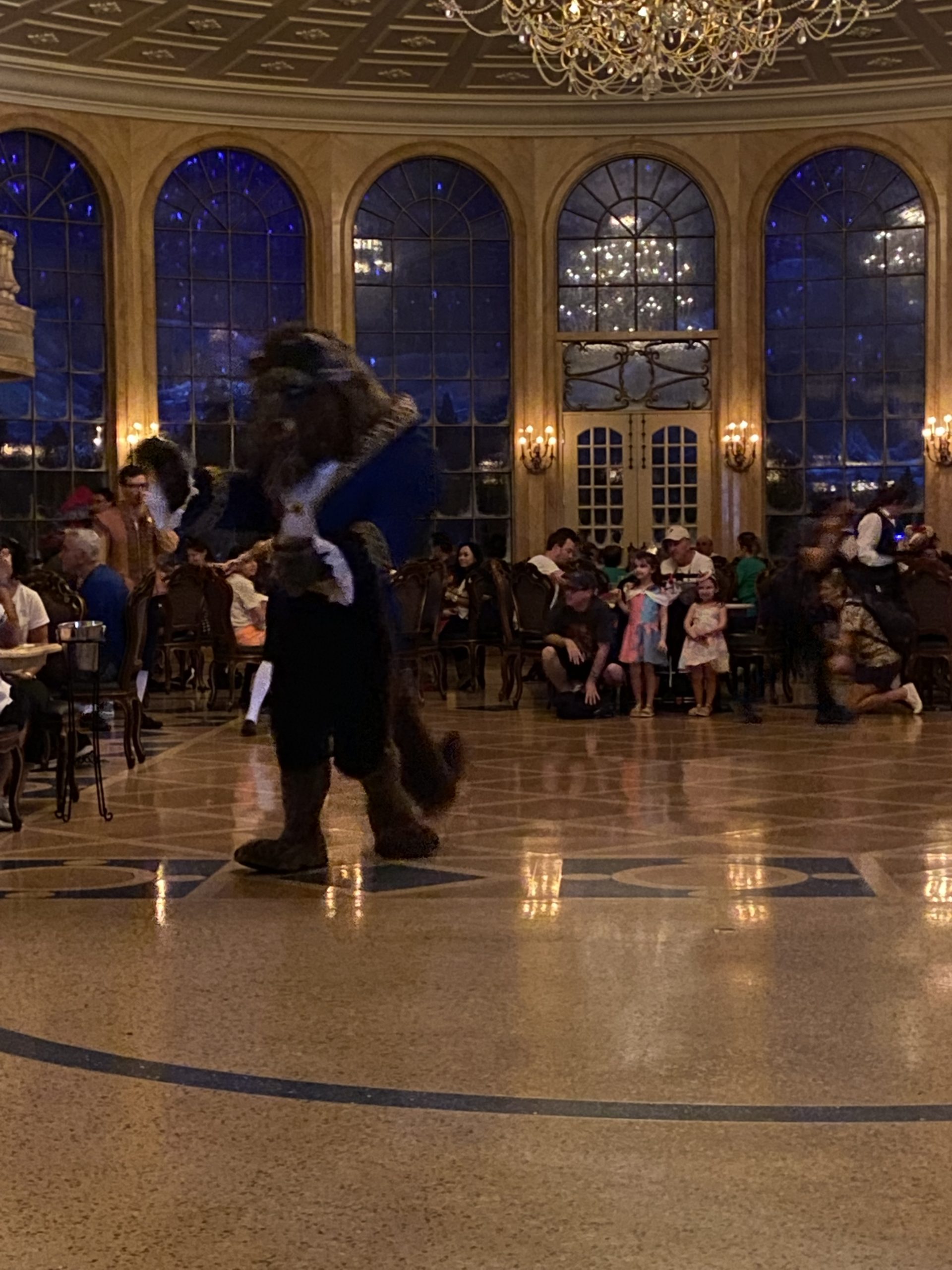 The Beast comes around to say hi to all of his guests