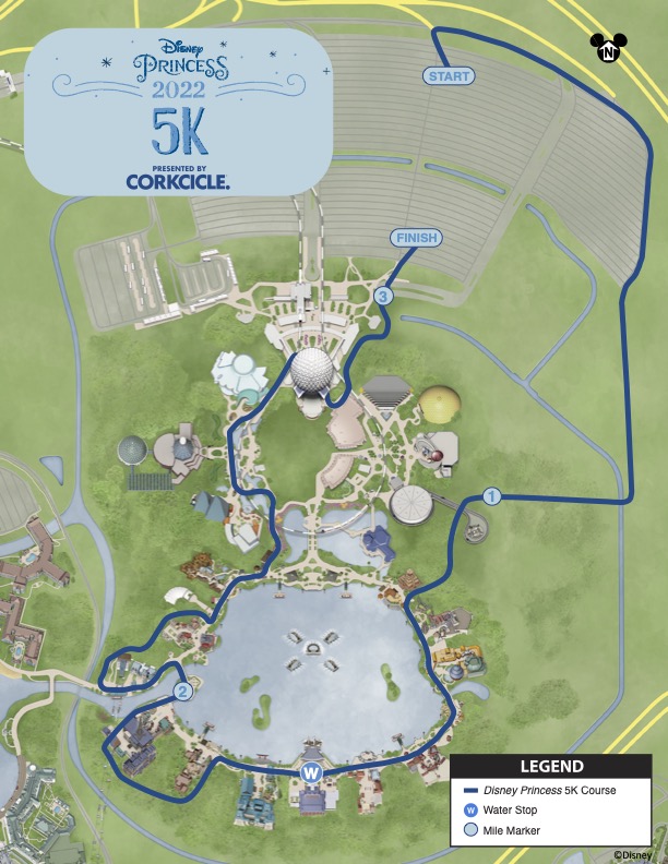 2022 princess 5K course map