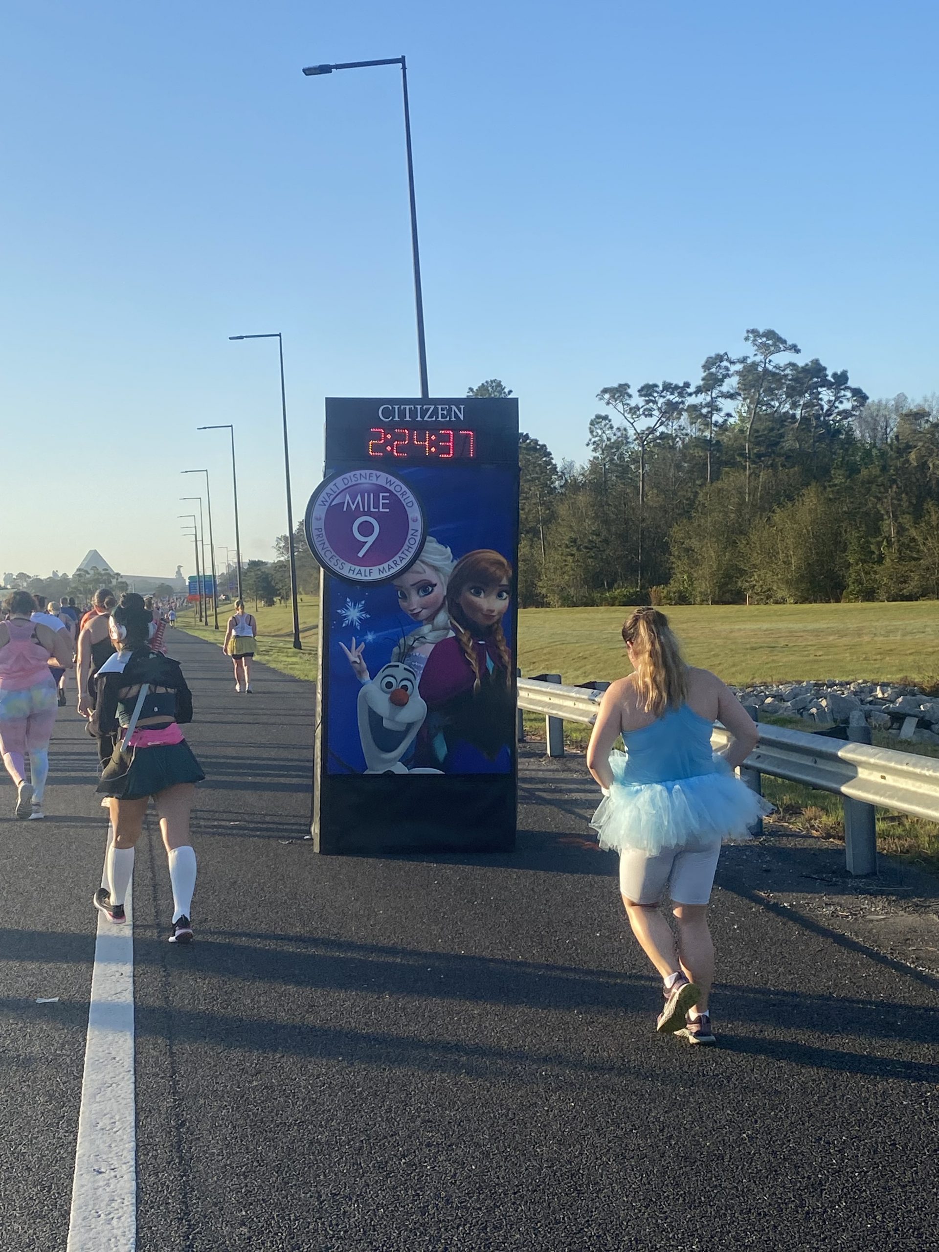 2022 Princess Half Mile Marker 9