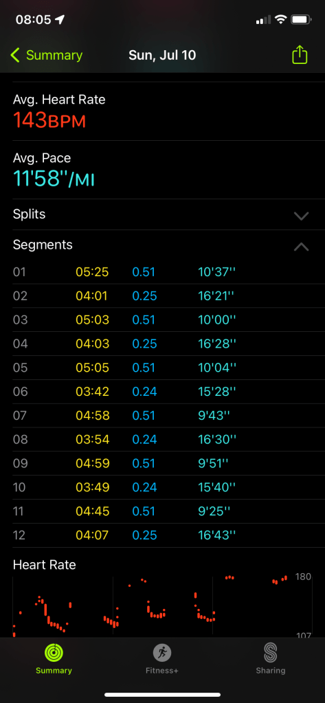 Segment display on iPhone