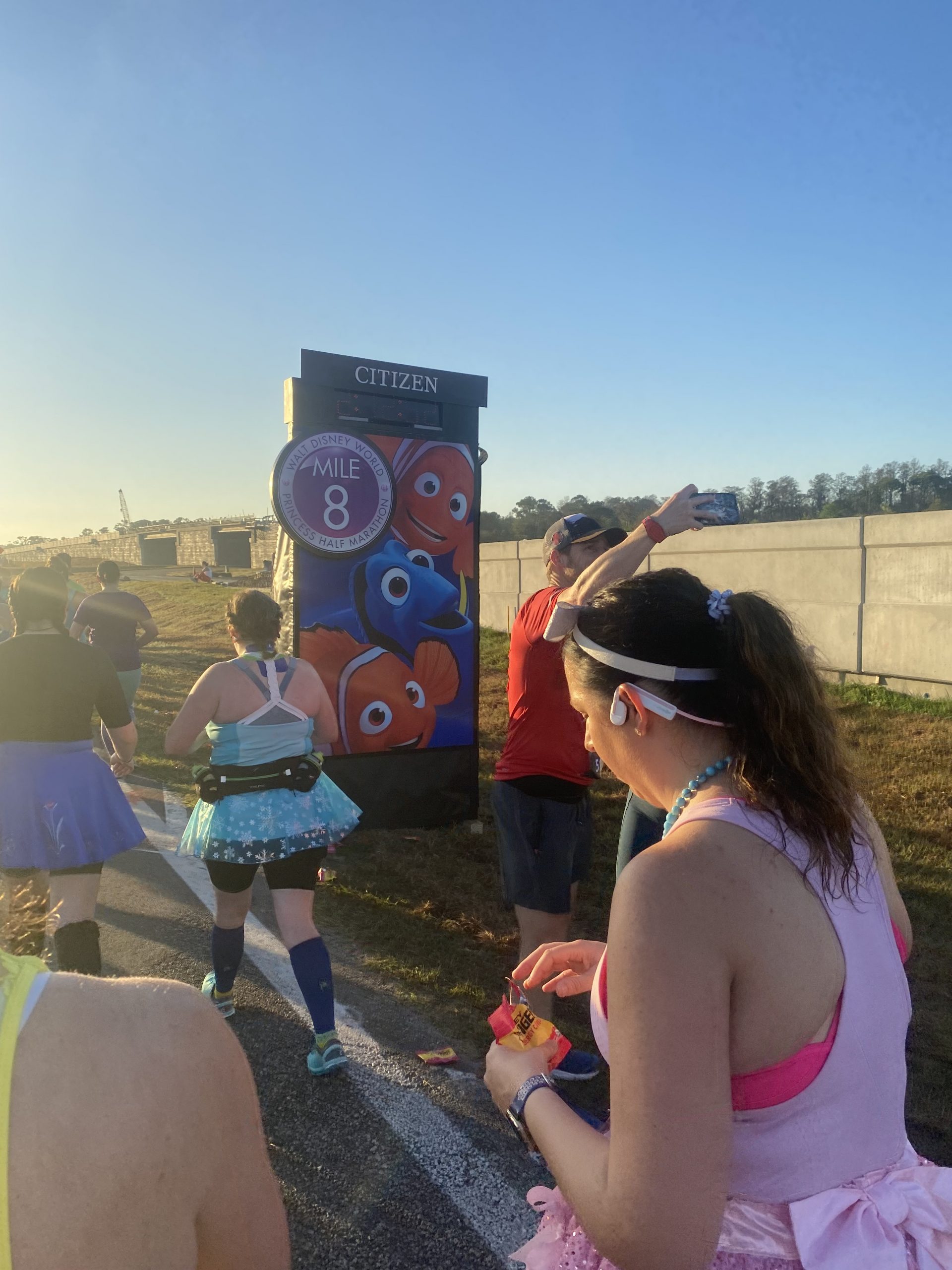 2022 Princess Half Mile Marker 8